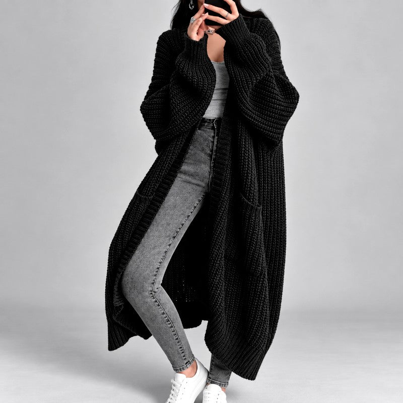 Liora - Women’s Long Oversized Chunky Knit Cardigan 3