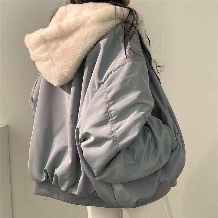Liv - Women's Sherpa-Lined Oversized Hooded Jacket 5