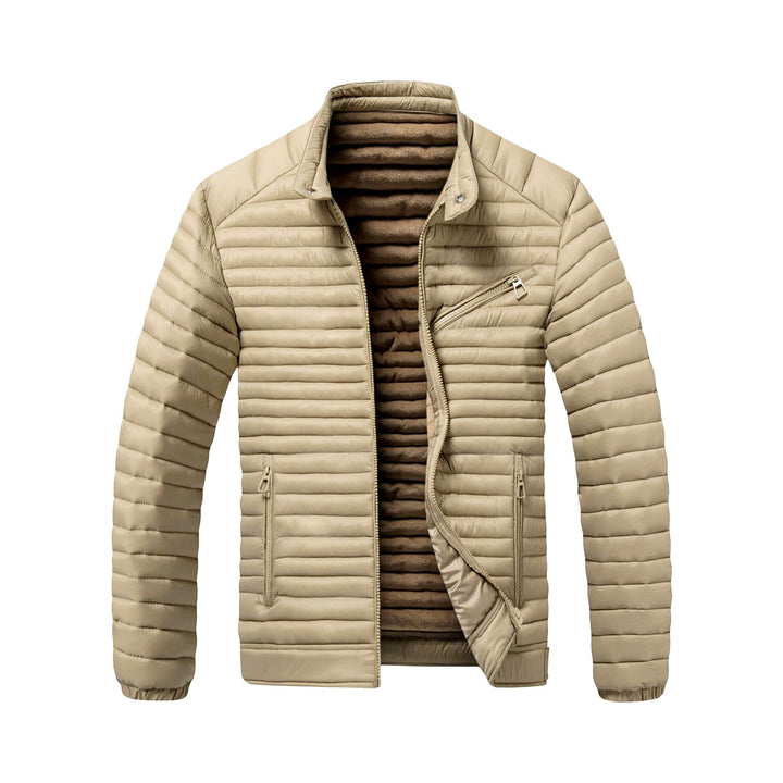 Logan – Men's Quilted Puffer Jacket with Stand Collar 5