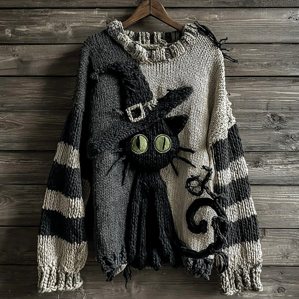 Loisa - Women's Halloween Graphic Knit Sweater 17