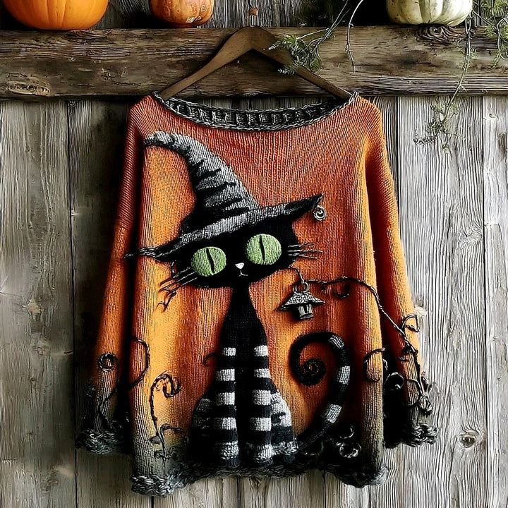 Loisa - Women's Halloween Graphic Knit Sweater 23