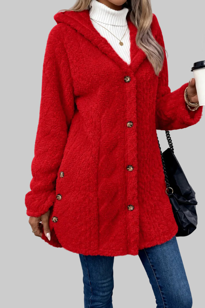 Loisa - Women's Hooded Plush Fleece Jacket 5