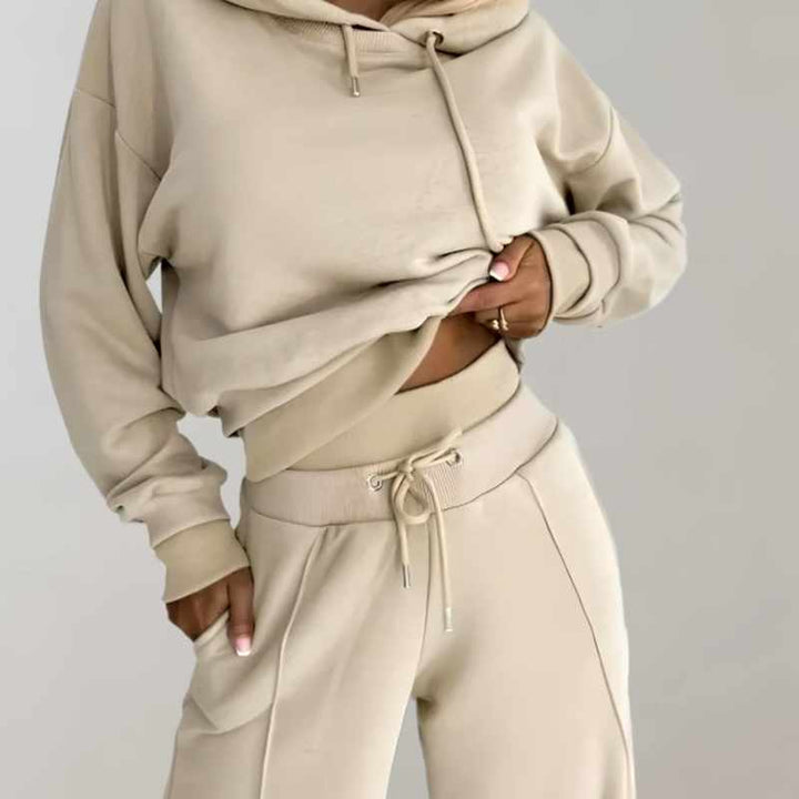 Lorenza - Women's Long Sleeve Wide Leg Matching Set