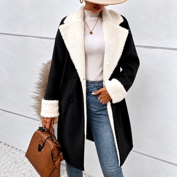 Louisa - Women's Oversized Sherpa Lined Long Coat 3