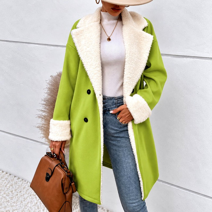 Louisa - Women's Oversized Sherpa Lined Long Coat 4