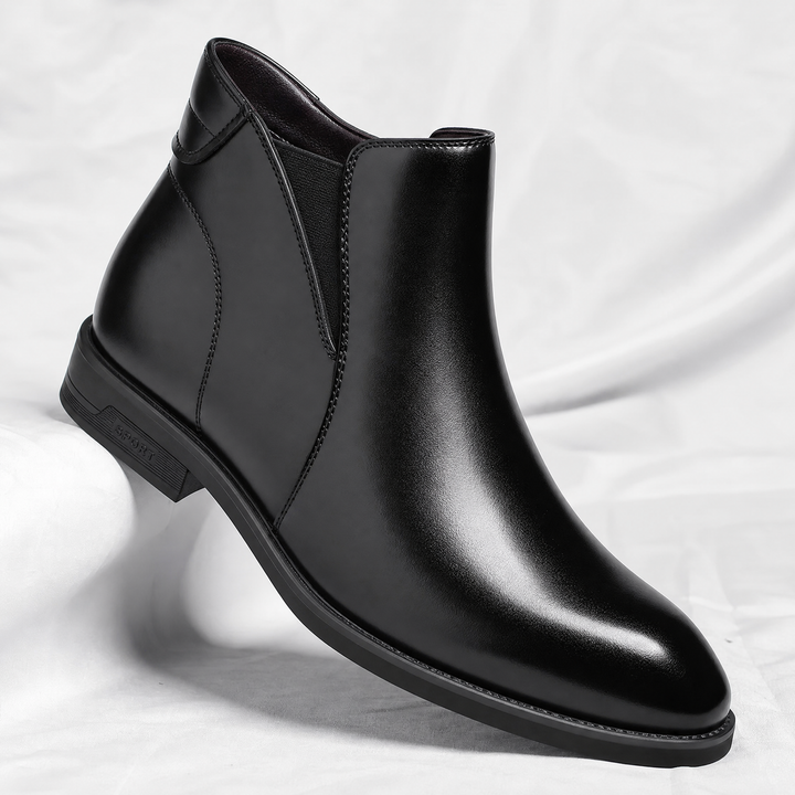 Luca - Men's Leather Chelsea Boots with Stretch Gussets
