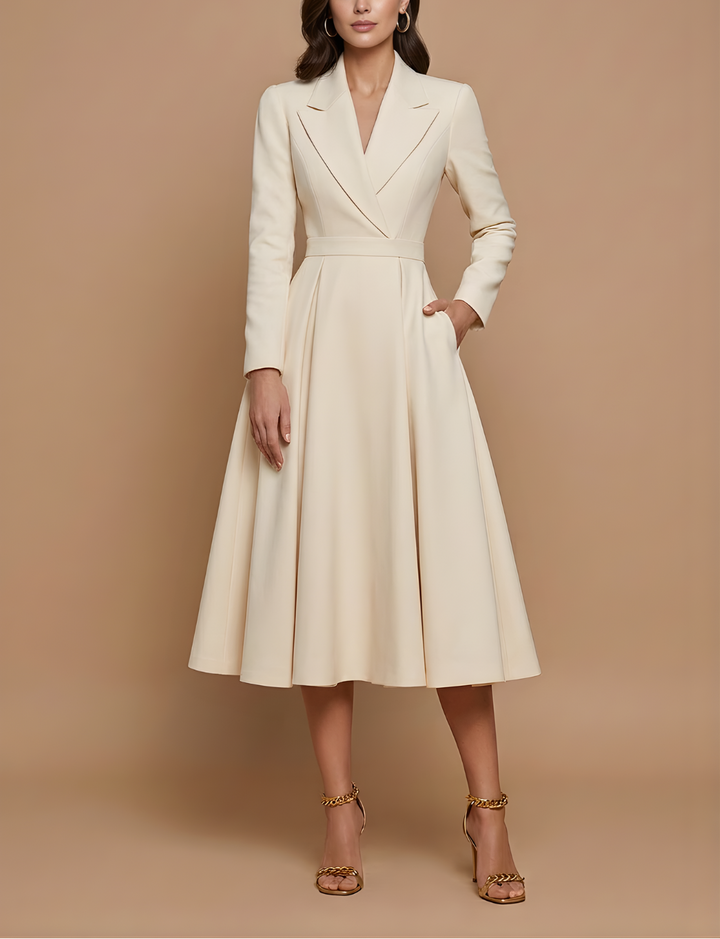 Luisa - Women’s Long Sleeve Flared Dress