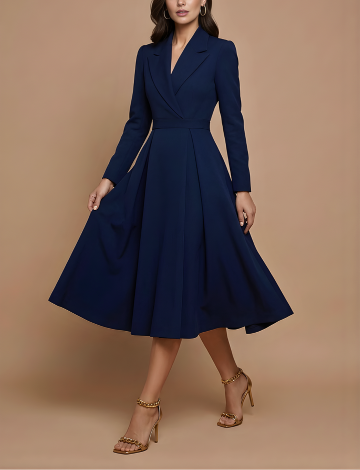 Luisa - Women’s Long Sleeve Flared Dress