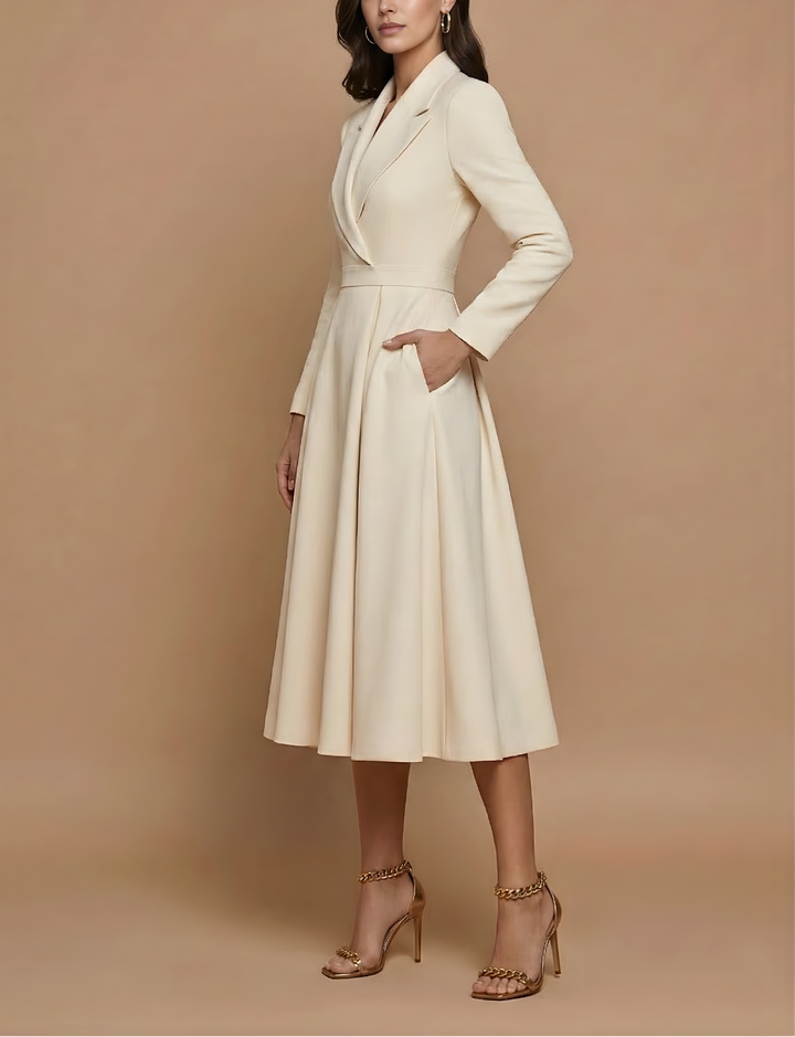 Luisa - Women’s Long Sleeve Flared Dress