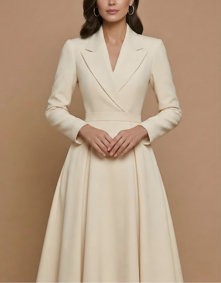 Luisa - Women’s Long Sleeve Flared Dress