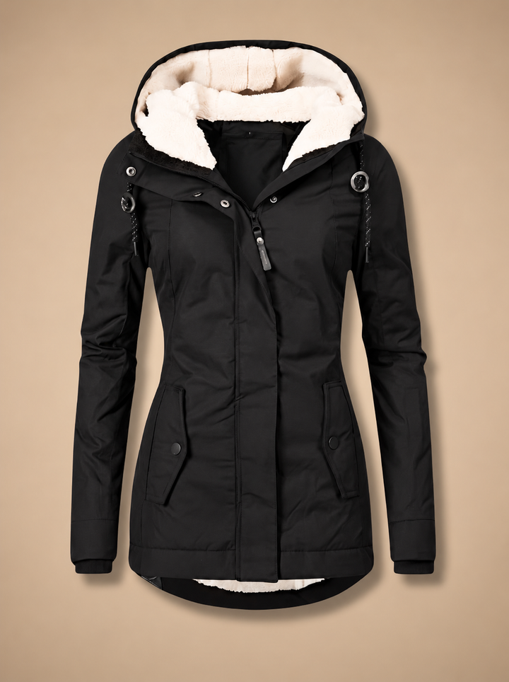 Lyra - Women's Fleece-Lined Waterproof Hooded Jacket
