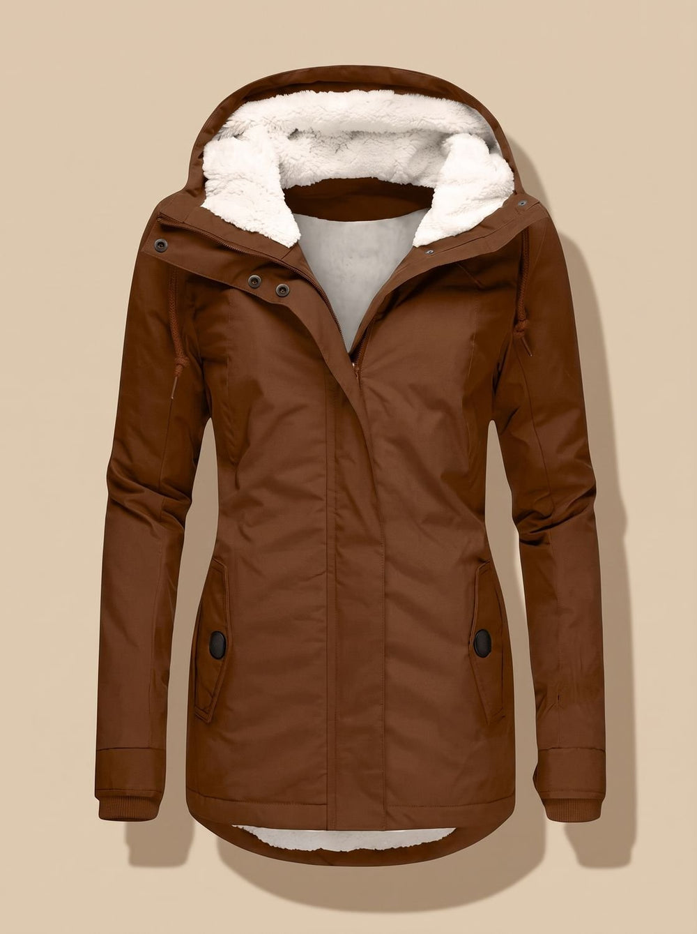 Lyra - Women's Fleece-Lined Waterproof Hooded Jacket