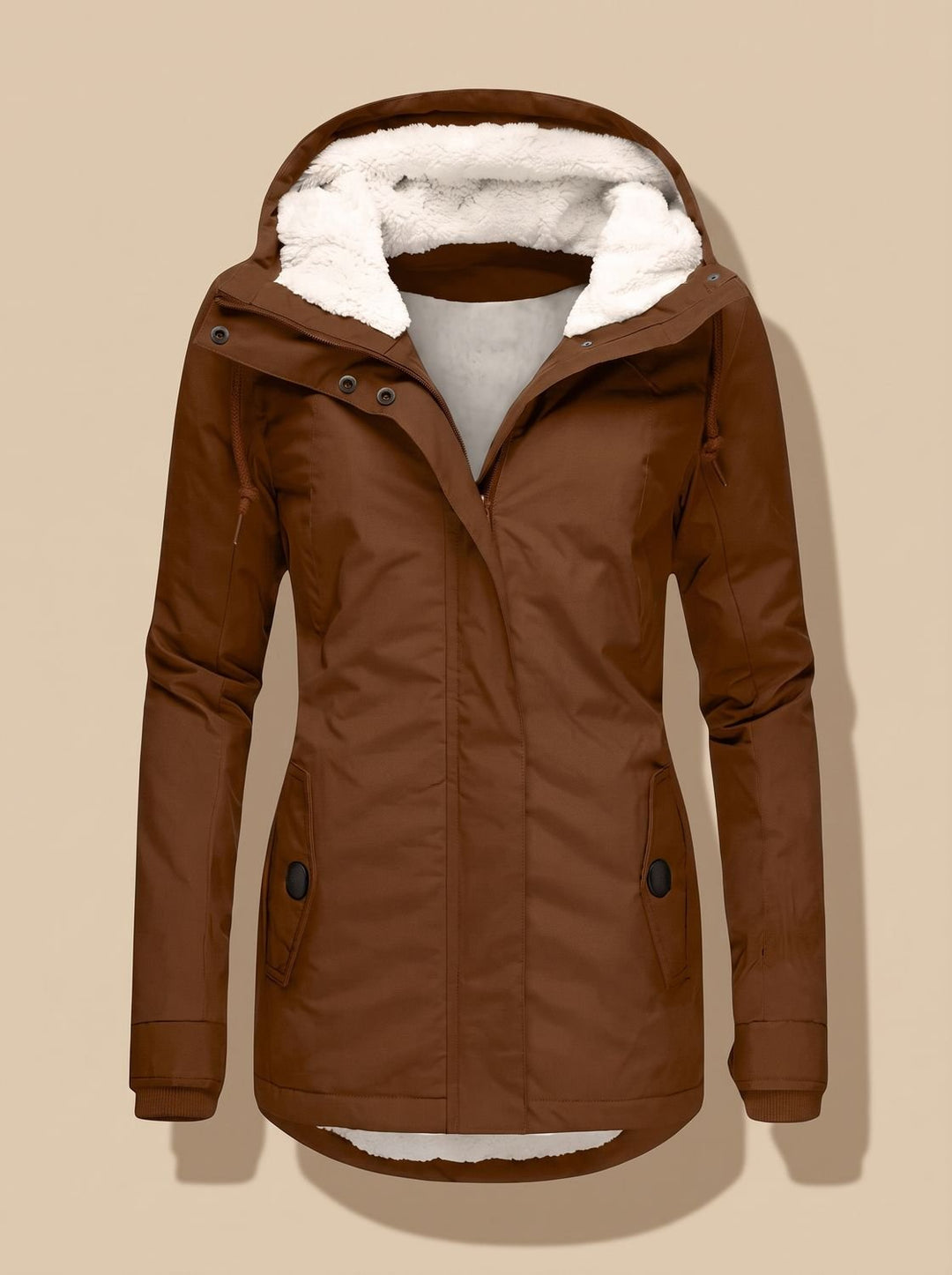 Lyra - Women's Fleece-Lined Waterproof Hooded Jacket