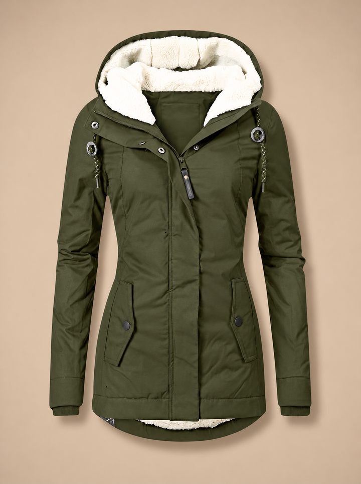 Lyra - Women's Fleece-Lined Waterproof Hooded Jacket
