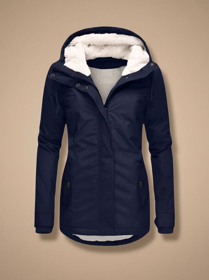 Lyra - Women's Fleece-Lined Waterproof Hooded Jacket