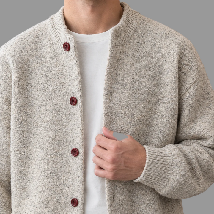 Magnus - Men's Button-Front Relaxed Cardigan