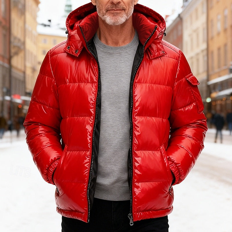 Marcus - Men's Quilted Hooded Puffer Jacket