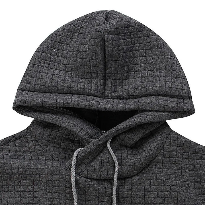 Marcus - Men's Waffle-Knit Drawstring Hoodie