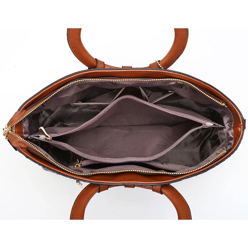Margie – Women's Crocodile-Embossed Leather Handbag