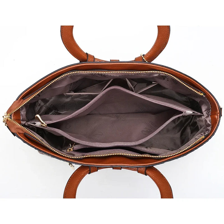 Margie – Women's Crocodile-Embossed Leather Handbag