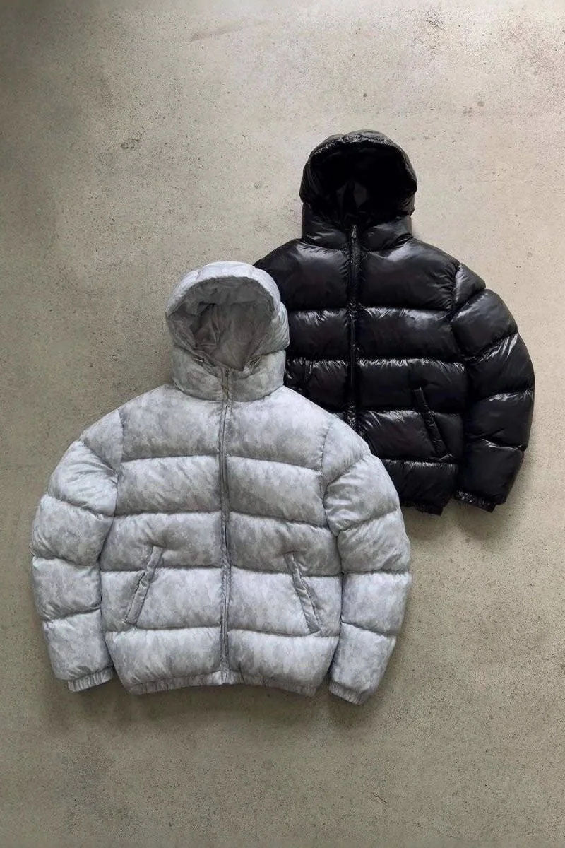 Mario - Men's Quilted Down Puffer Jacket with Hood