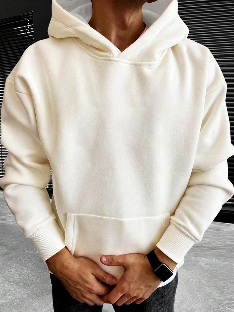 Matthew - Men's Hoodie with Drawstring Hood and Kangaroo Pocket