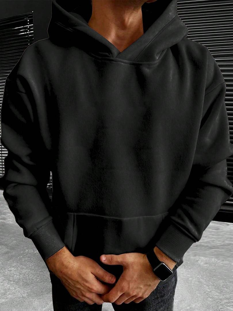 Matthew - Men's Hoodie with Drawstring Hood and Kangaroo Pocket