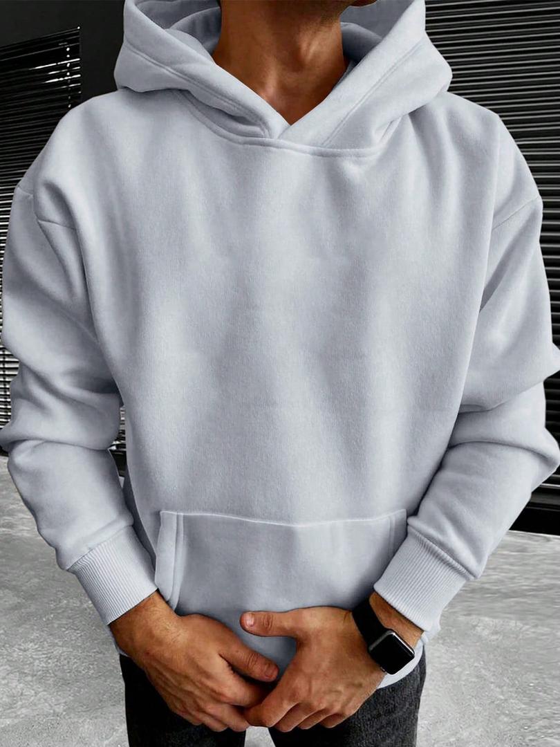 Matthew - Men's Hoodie with Drawstring Hood and Kangaroo Pocket