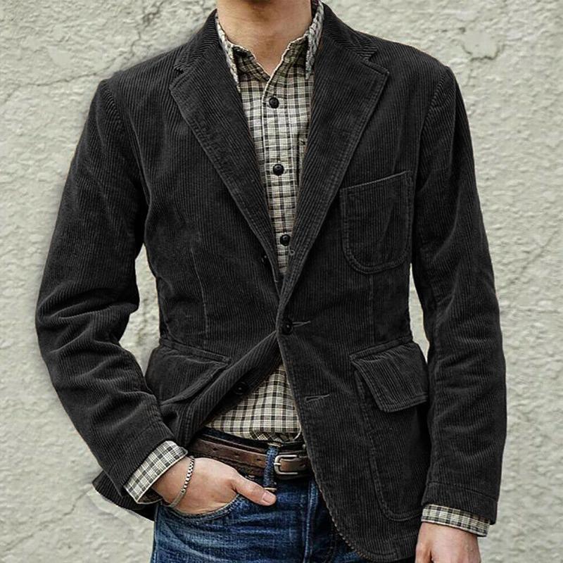 Michael - Men's Corduroy Patch Pocket Blazer 1