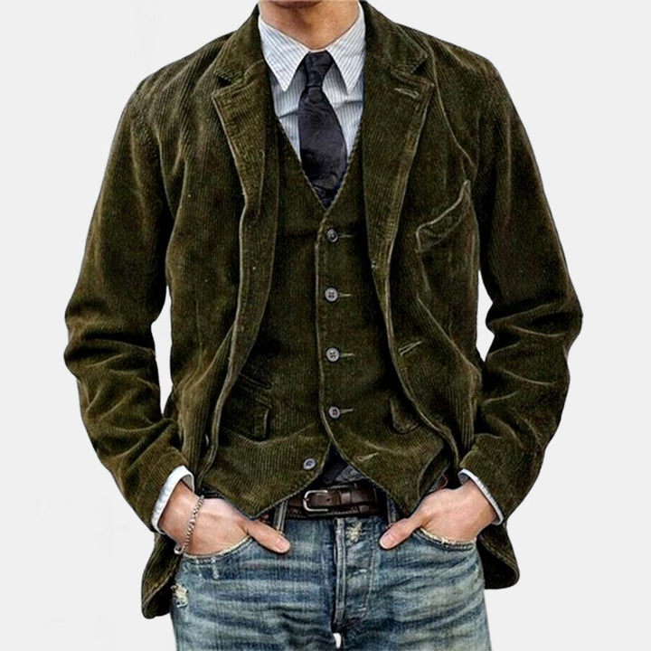 Michael - Men's Corduroy Patch Pocket Blazer 5