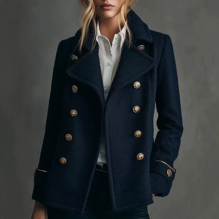 Miranda - Women's Double Breasted Military Winter Coat 1