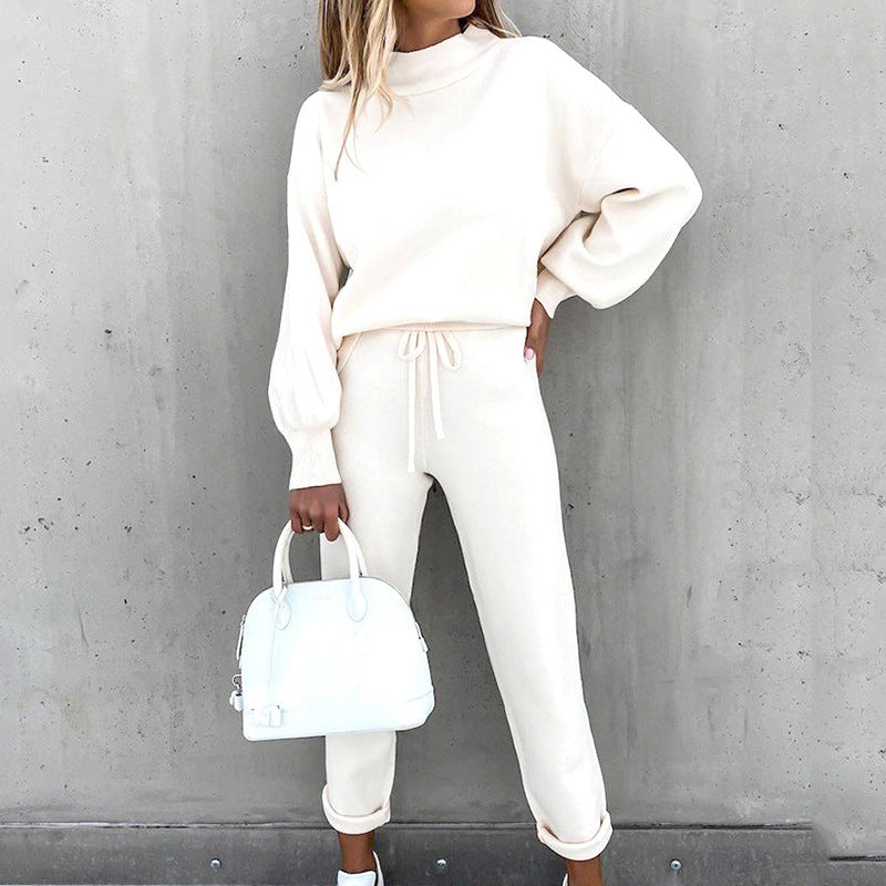 Natasha - Women's Mock Neck Sweatshirt & Jogger Set