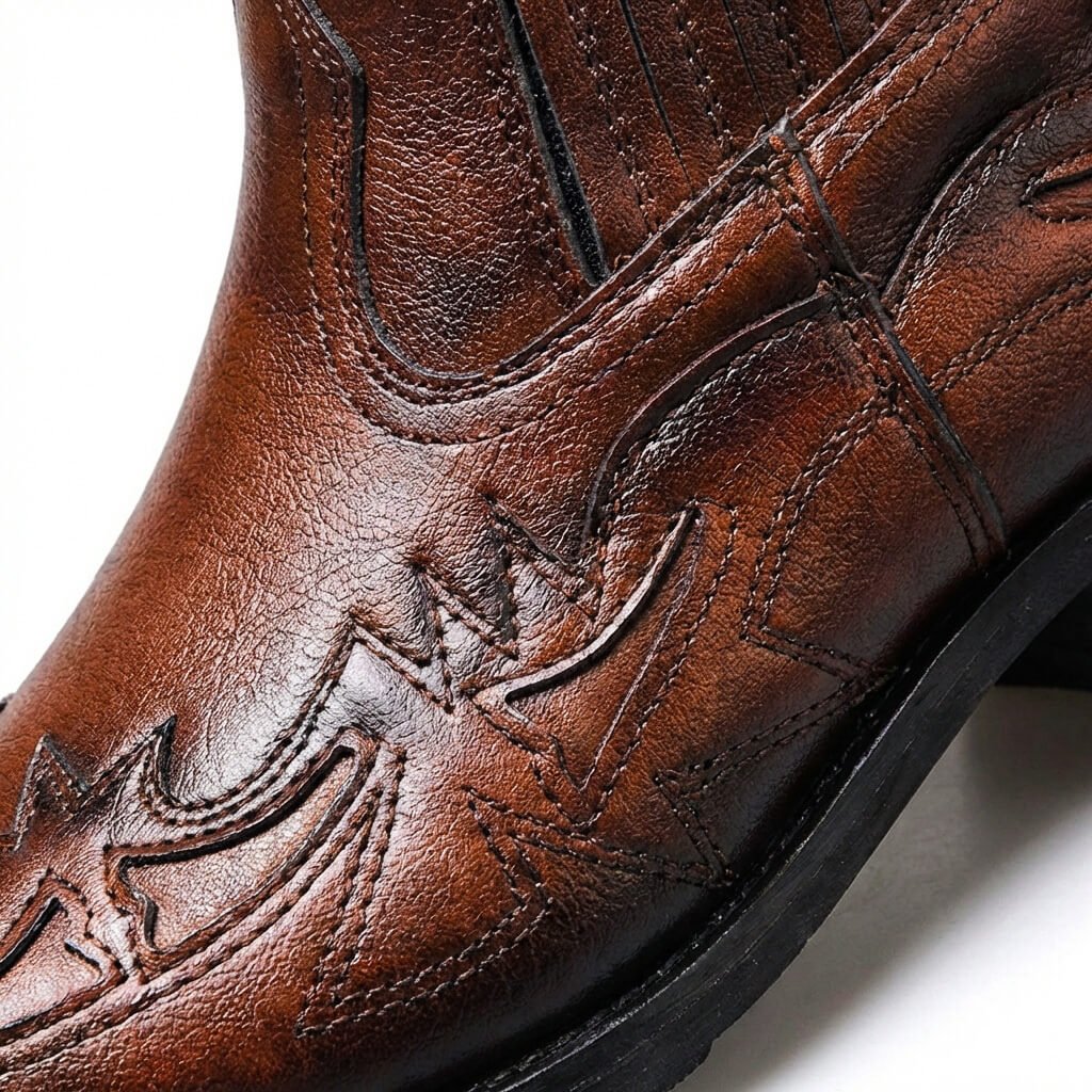 Nollan - Men's Genuine Leather Embossed Chelsea Boots