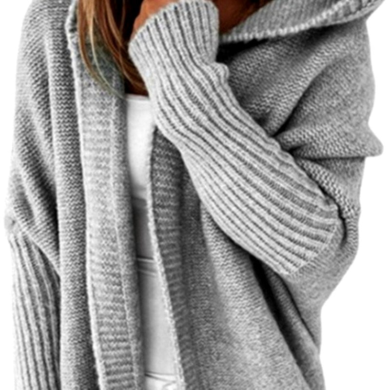 Olivia - Women's Open-Front Hooded Knit Cardigan 5