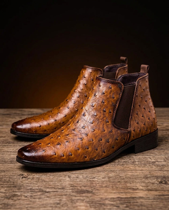 Orson - Men's Studded Leather Chelsea Boots