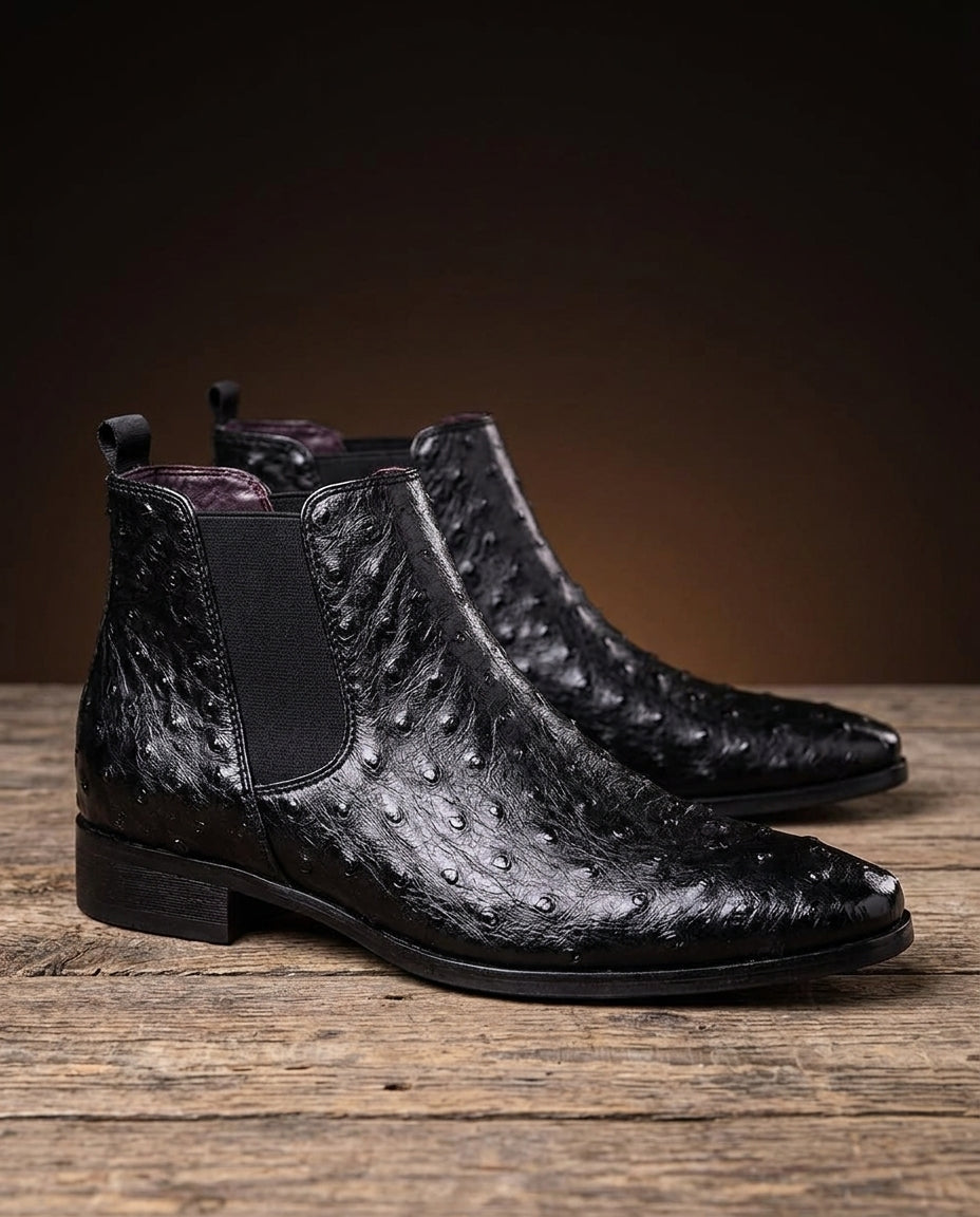 Orson - Men's Studded Leather Chelsea Boots
