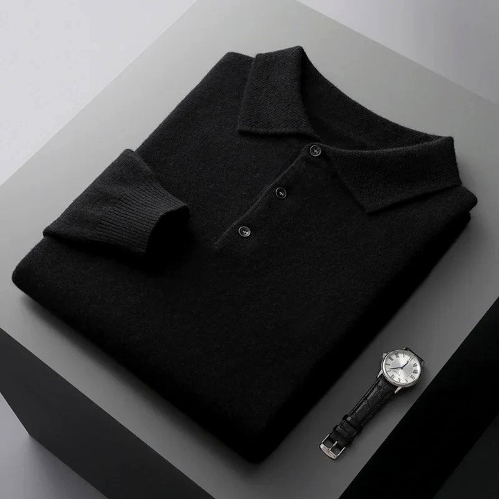 Pablo - Men's Long Sleeve Knit Polo Sweater 6