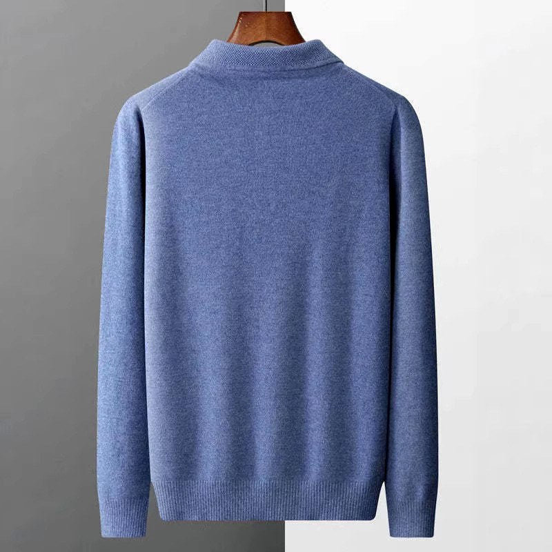 Pablo - Men's Long Sleeve Knit Polo Sweater 8