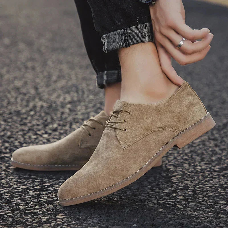 Paul - Men's Lace-Up Suede Derby Shoes