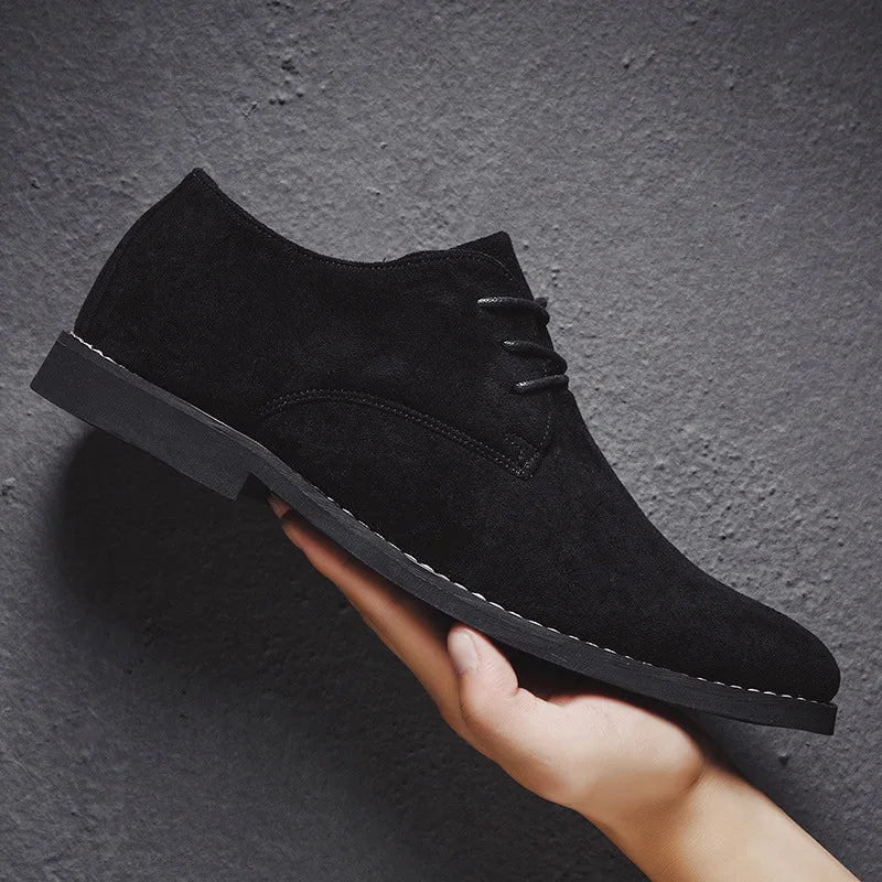 Paul - Men's Lace-Up Suede Derby Shoes
