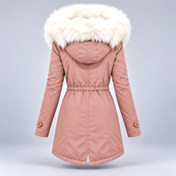 Paula - Women's Hooded Parka with Plush Trim 4