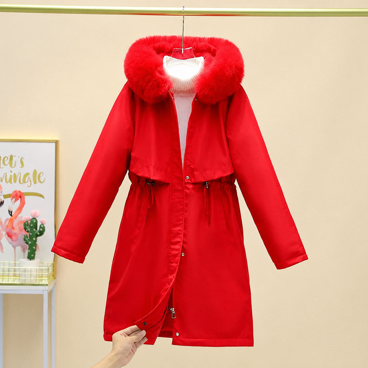 Peyton - Women's Mid-Length Faux Fur Hooded Parka Coat 10