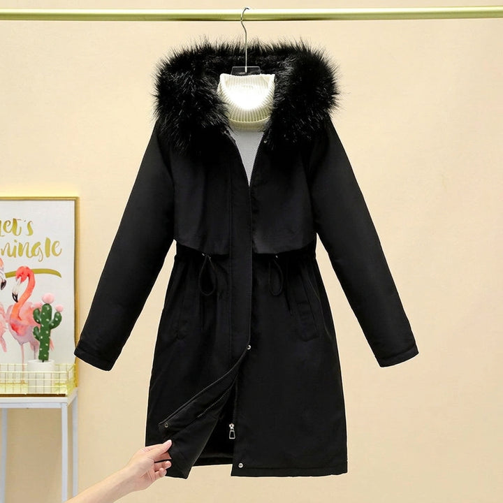 Peyton - Women's Mid-Length Faux Fur Hooded Parka Coat 2