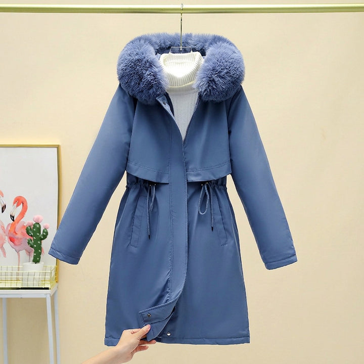 Peyton - Women's Mid-Length Faux Fur Hooded Parka Coat 4