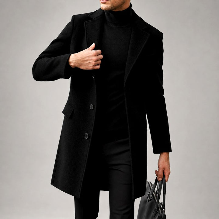 Preston – Men's Notched Lapel Single-Breasted Coat 2