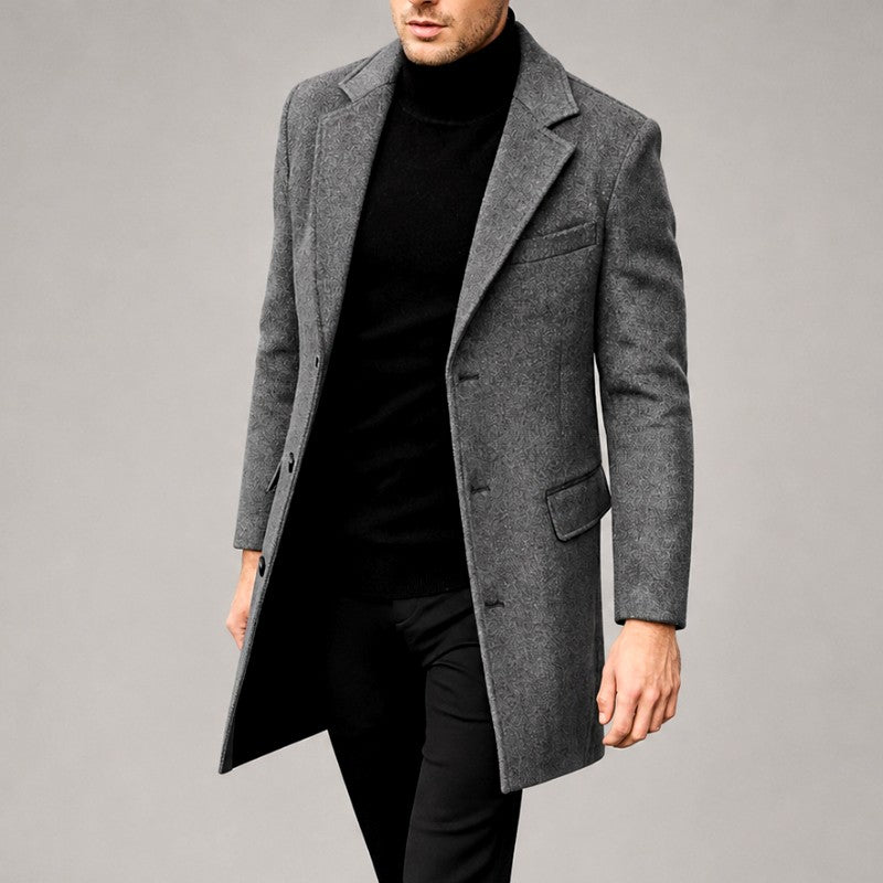 Preston – Men's Notched Lapel Single-Breasted Coat 3