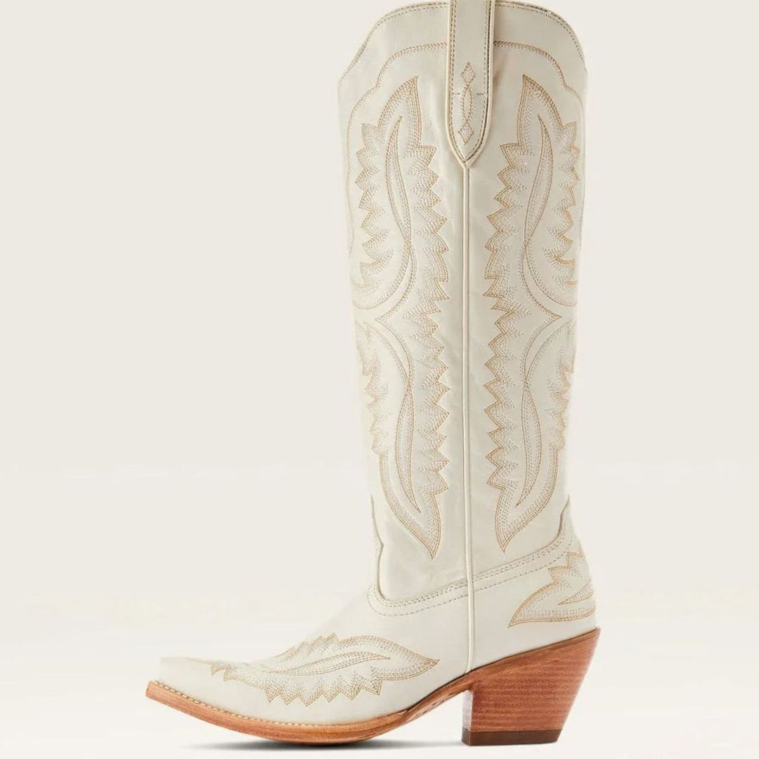 Quintessa - Women's Embroidered Cuban Heeled Cowboy Boots
