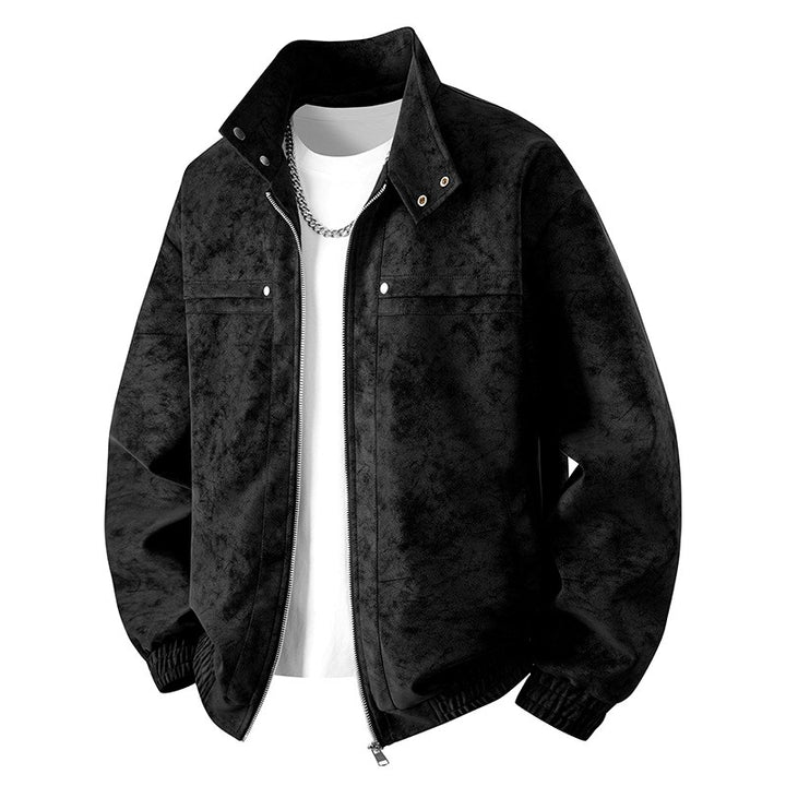 Randy - Men's Suede Style Zip Front Jacket 3