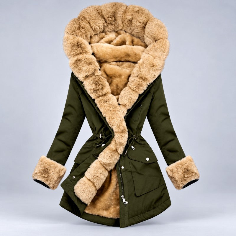 Rhiana - Women's Faux Fur Hooded Winter Parka 2