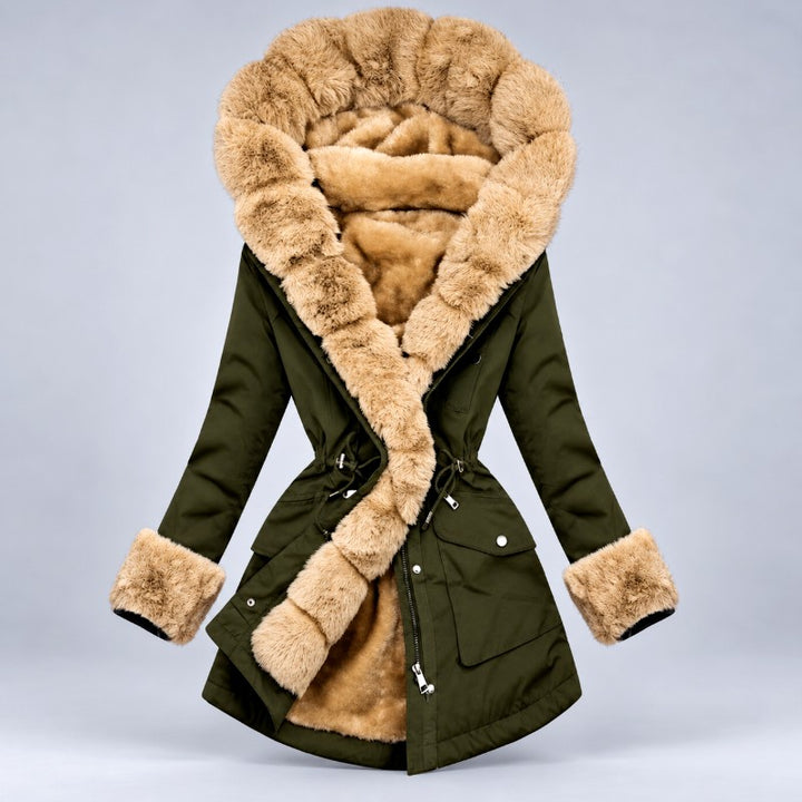 Rhiana - Women's Faux Fur Hooded Winter Parka 2